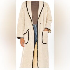 Free people we the free long oversized Sherpa jacket size large